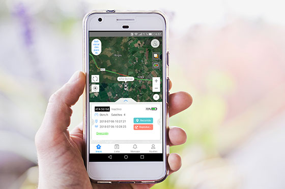 localizador GPS de camiones, coches o motos